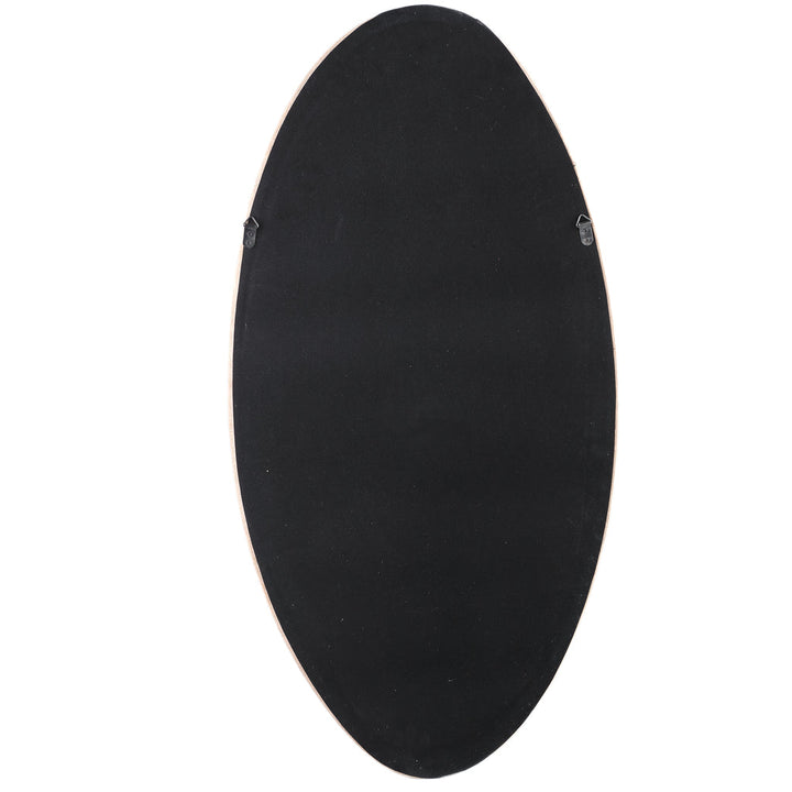 Don Beige velvet mirror organic oval L 65x4x140cm PTMD
