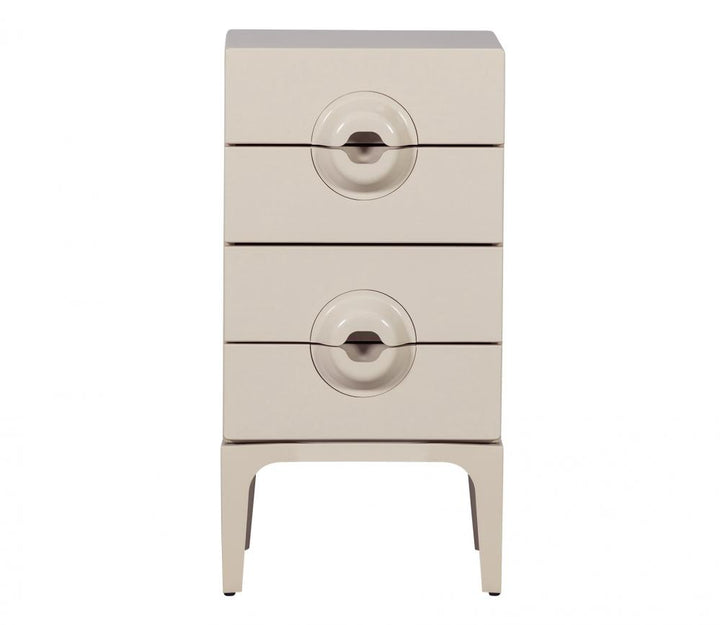 WOOOD Merge ladekast 4 lades hout greige