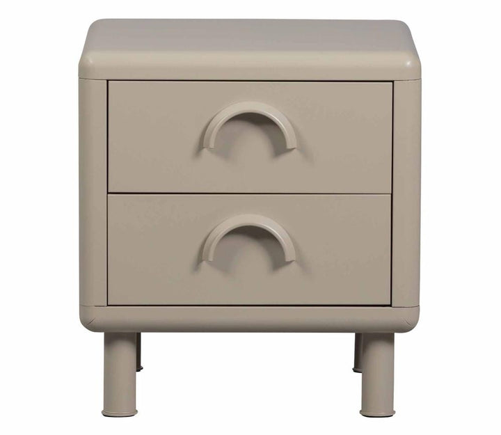 WOOOD Rune ladekast/nachtkastje 2 lades metaal sand