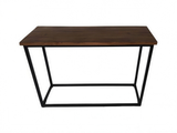 Industriële Wandtafel 120 x 40 cm – Hout met Zwart Frame