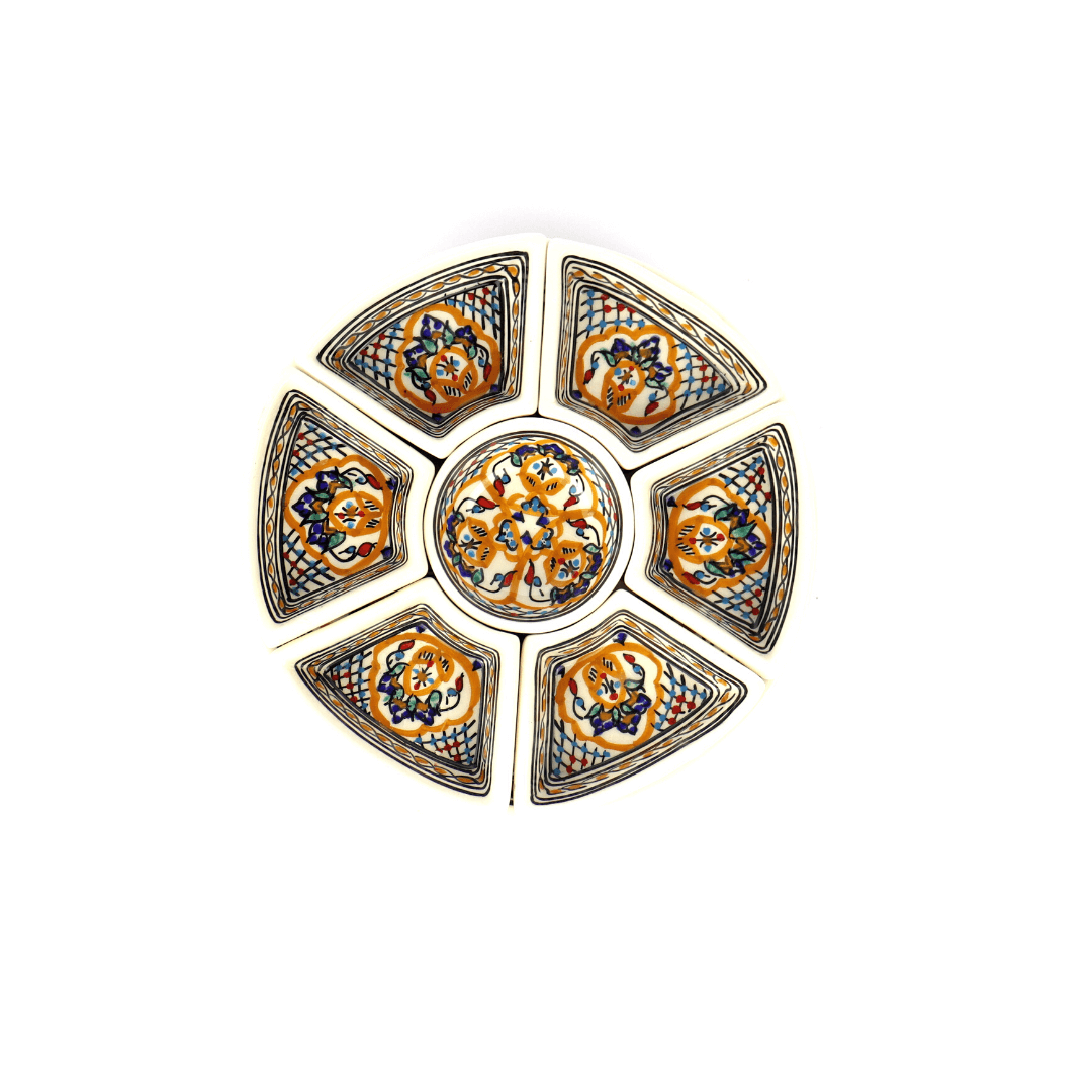 Tapas Set Keramiek 8-delig – Handgemaakt & Fairtrade