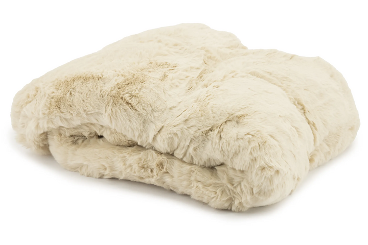 By-Boo bont Plaid Beige – Zachte fluffy deken