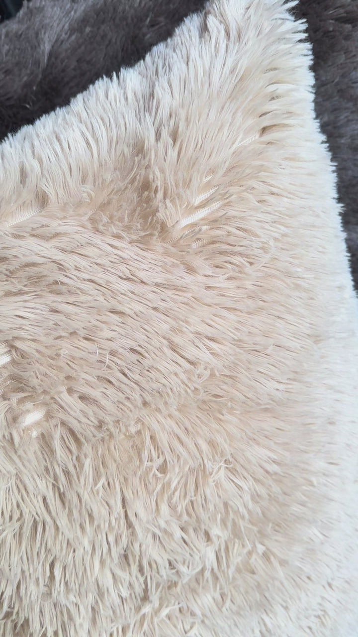 Doodle kussen XL Beige