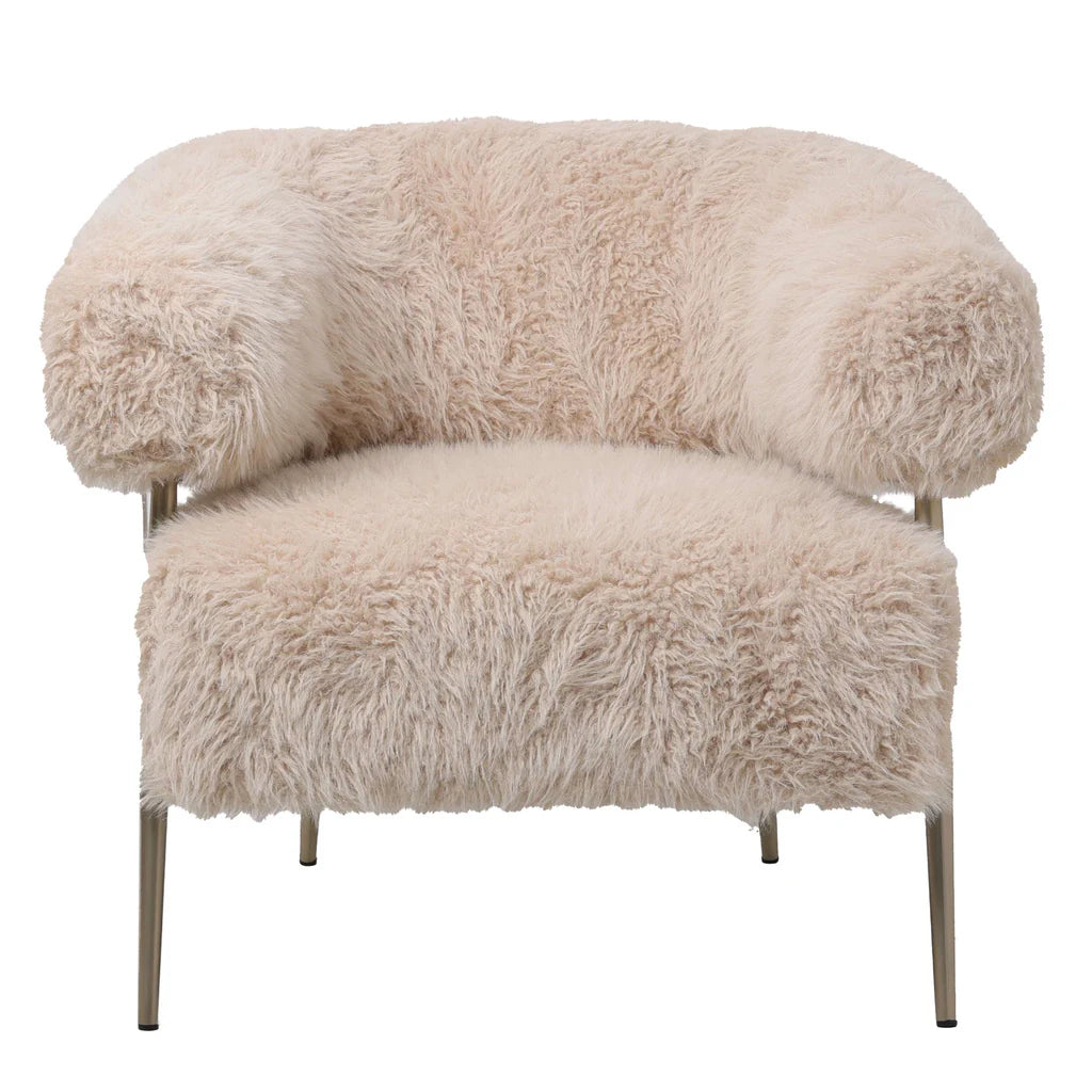 Hair Cream fauteuil met GRATIS Linde  Beige plaid t.w.v.€184 in Cadeaubox  150x200