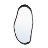 Barragh Organische Houten Wandspiegel Bruin Ovaal 52x122cm – PTMD
