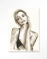 A Woman's Face - Moderne Wanddecoratie | Artprint, Glass Art & Wandkleed