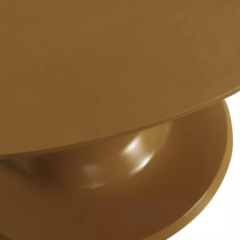 WOOOD Exclusive Blanco eettafel Ø120 honing geel