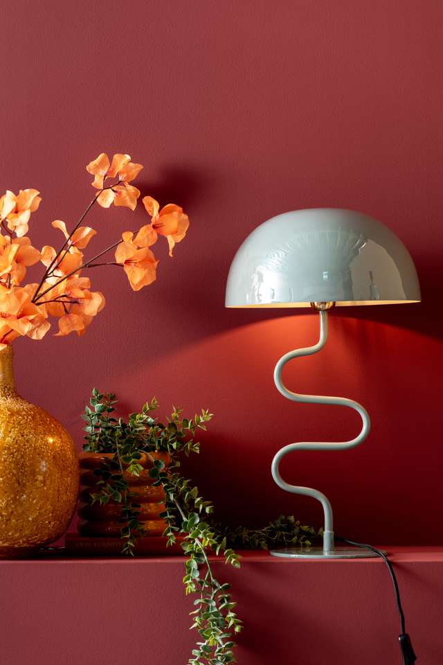 Tafellamp Twist blauw– Moderne Designlamp