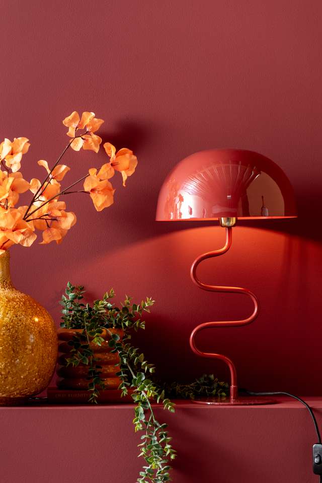 Tafellamp Twist Rood – Moderne Designlamp