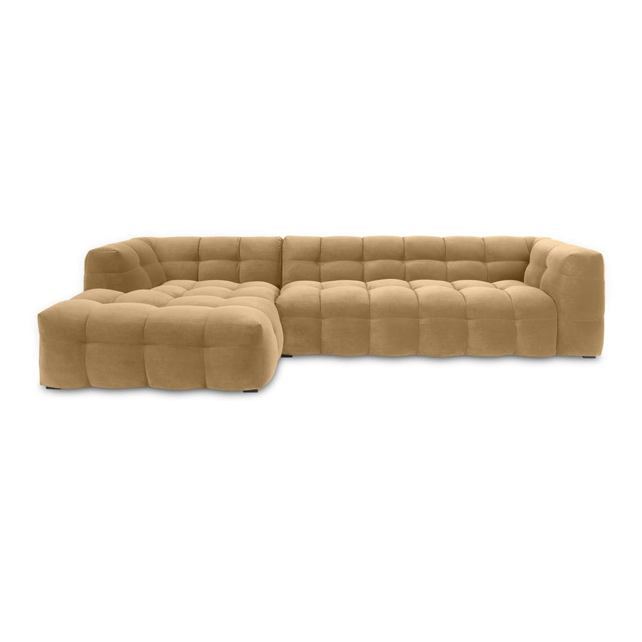 Bubbel Hoekbank Velvet – Luxe Organische Designbank  Royal 25 orange