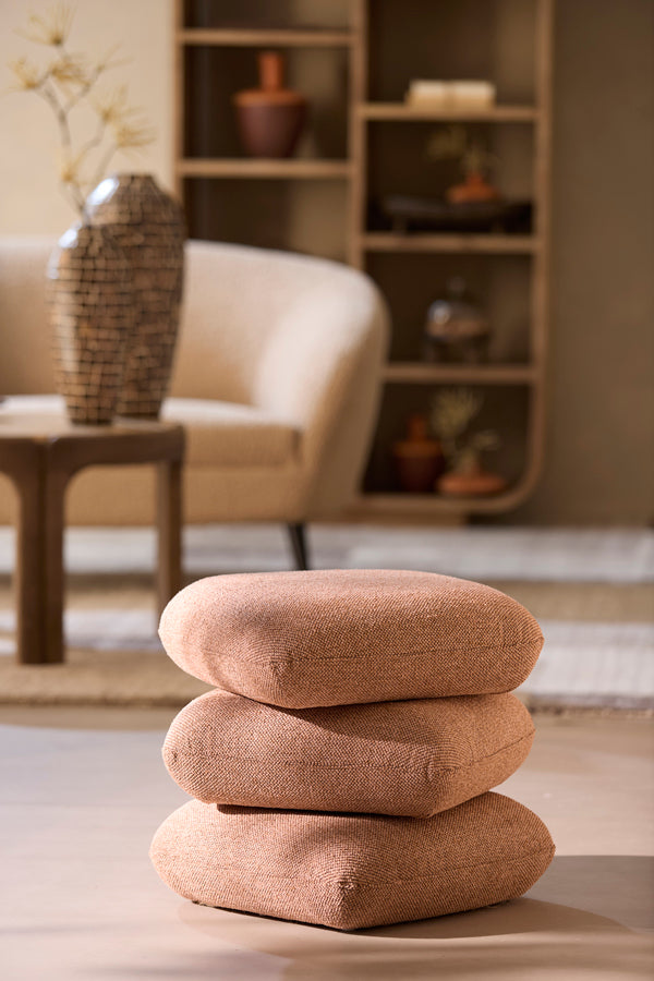 Poef Laurie terra in interieur