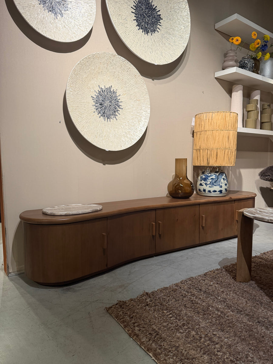Showroommodel TV meubel Josh – eikenhout & eikenfineer bruin 240cm