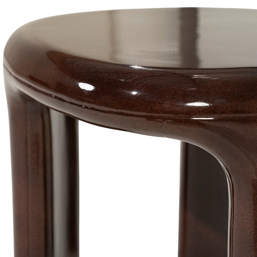 Bijzettafel Kane – beton roodbruin