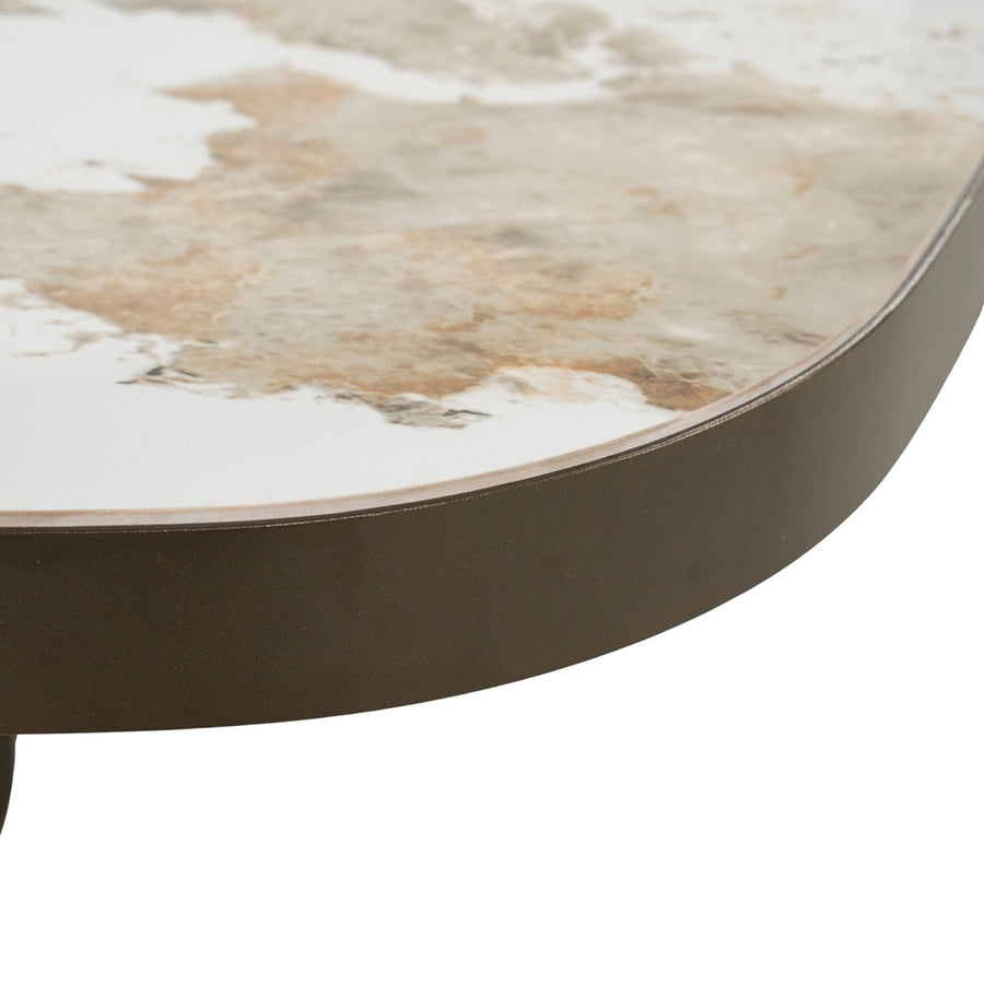 Salontafel Santino – metaal & keramiek