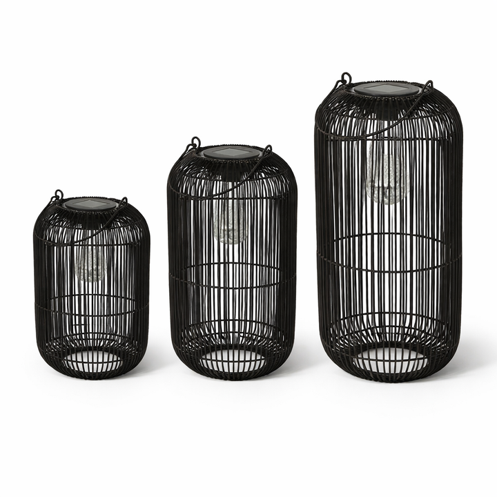 Solar Tuinlantaarn – Zwarte Solar Lamp voor Tuin & Balkon