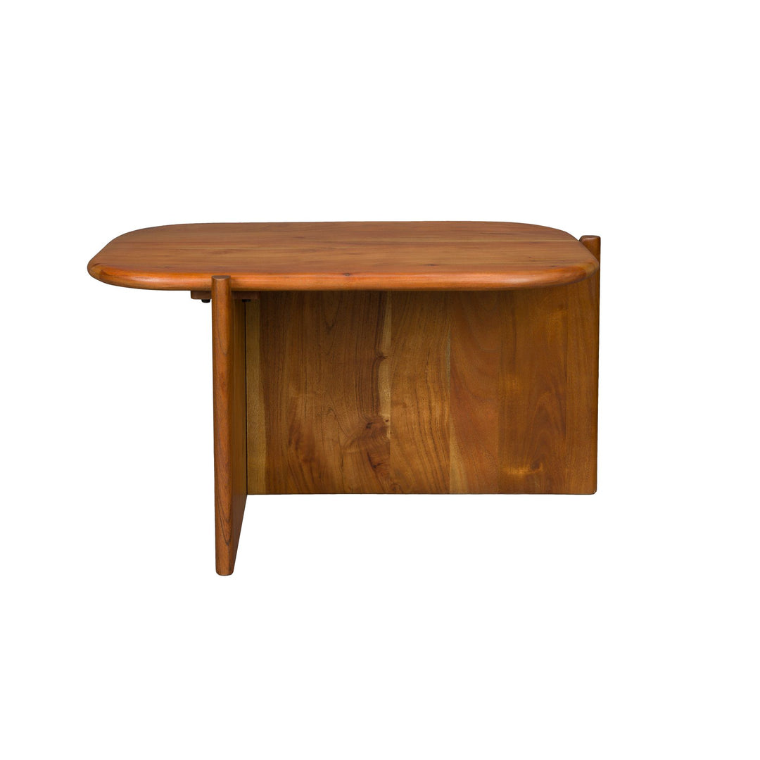 Bijzettafel bruin 75 x 50 cm laag – Dutchbone Feller