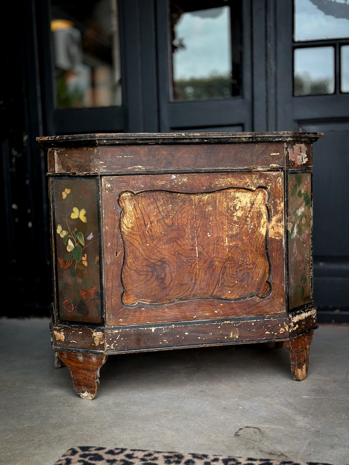 Brocante Vintage Kast met Vlinders