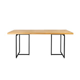 Rechthoekige Eettafel Acaciafineer 180 x 90 cm – Dutchbone Class