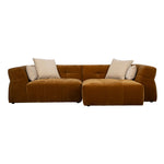 Dutchbone Hodge bank chaise longue rechts okergeel