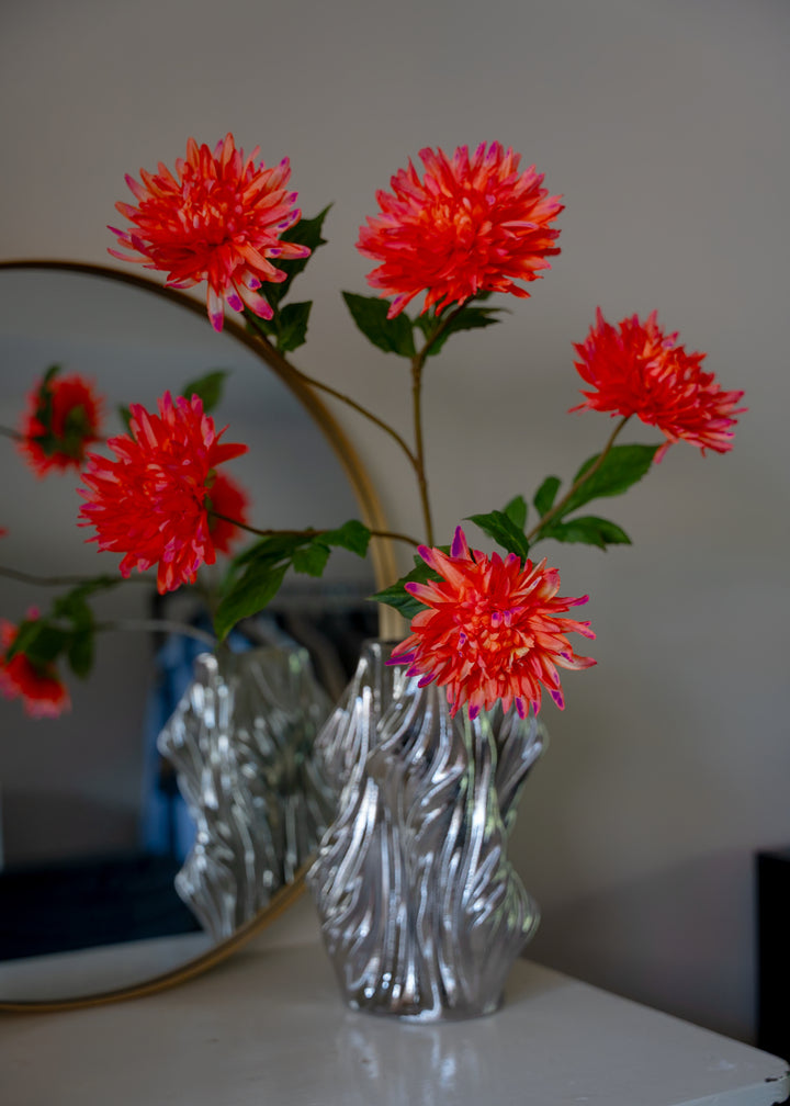 XL dahlia kunsttak roze oranje