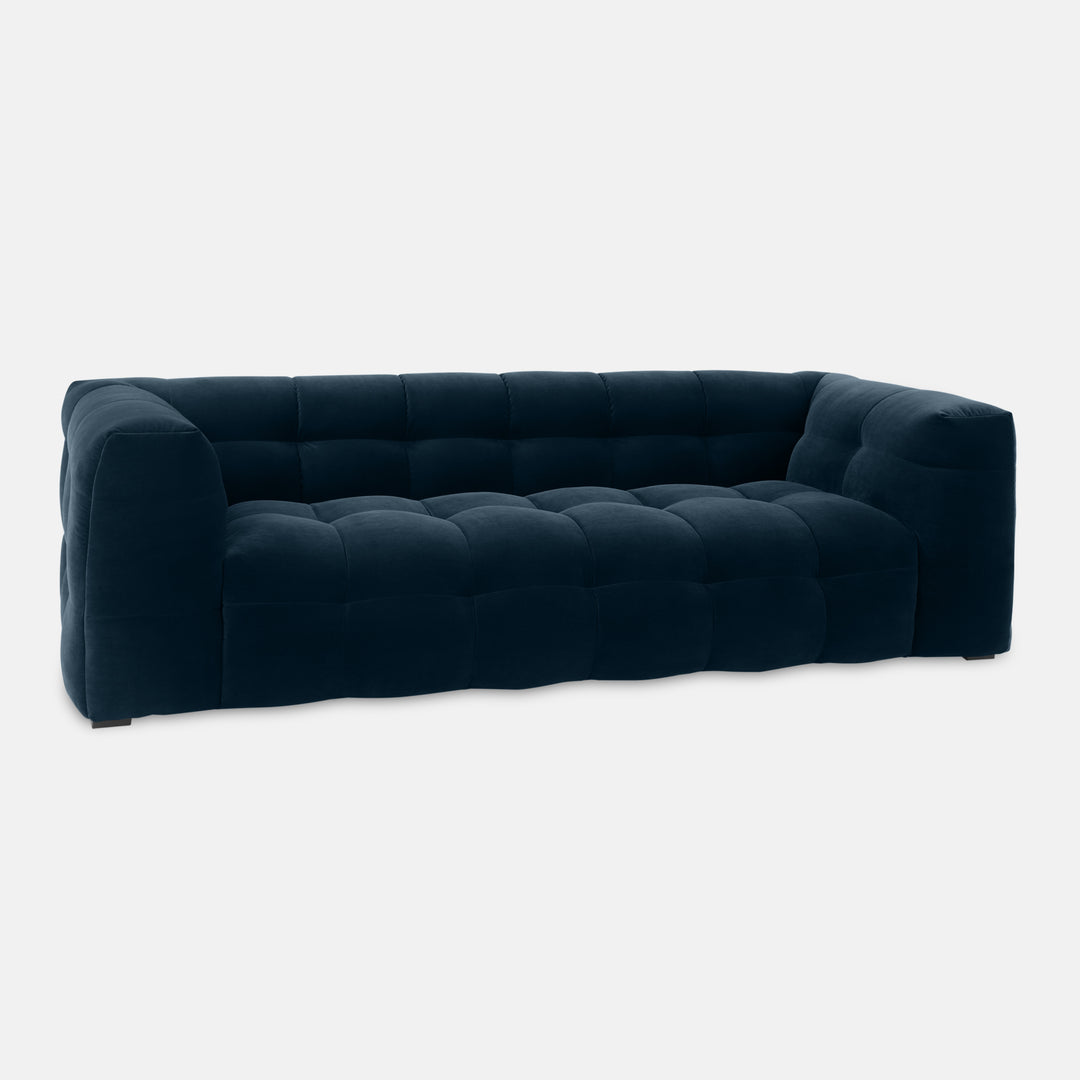 Velvet Bank 3-Zits – Ronde Luxe Designbank | Royal petrol
