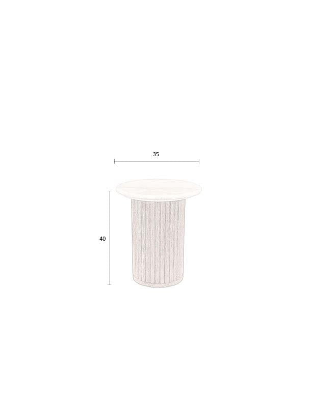 Bijzettafel Laag Walnoot – Dutchbone Arda