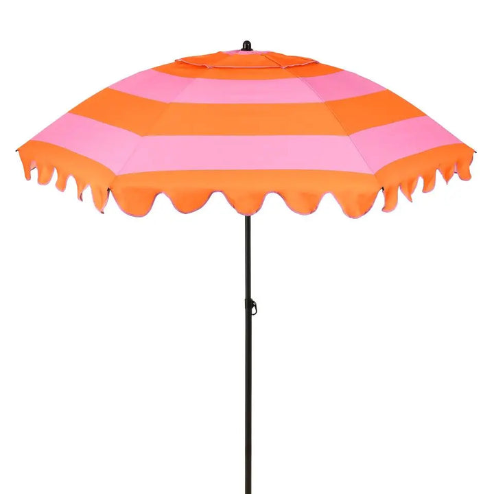 Kantelbare Parasol met Ruches Oranje 195 cm