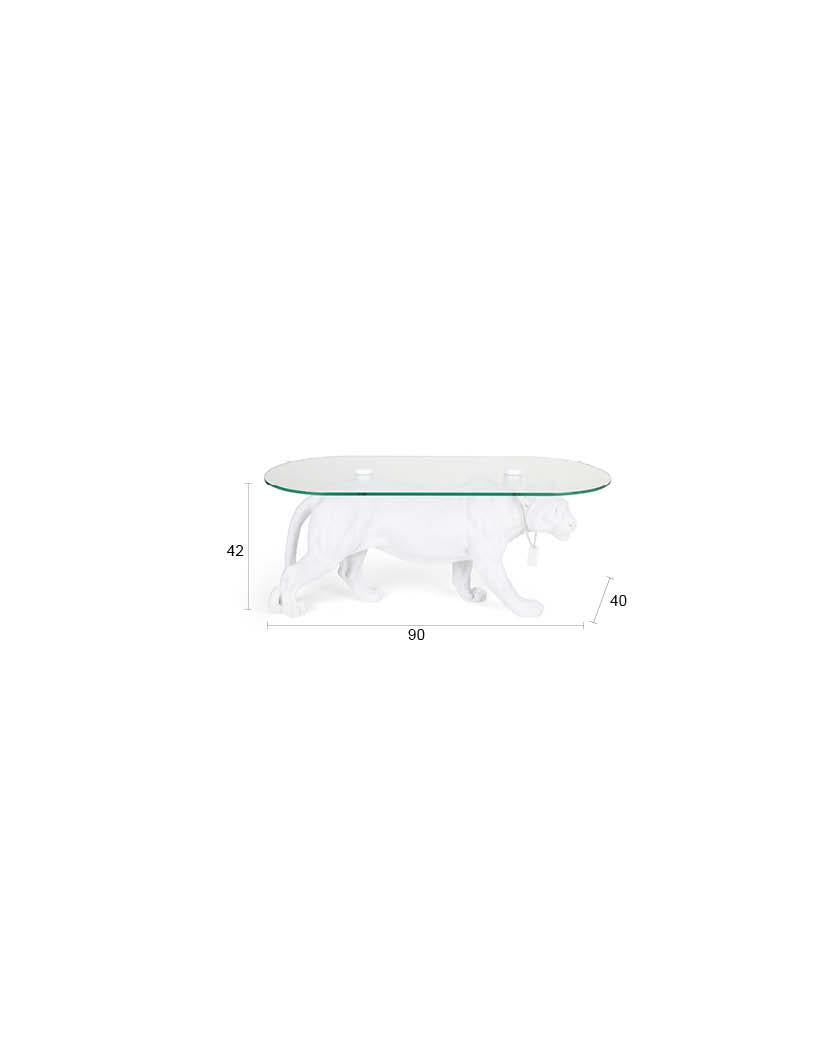 Bold Monkey Dope as Hell Coffee Table – Wit Panter Design (90 cm)