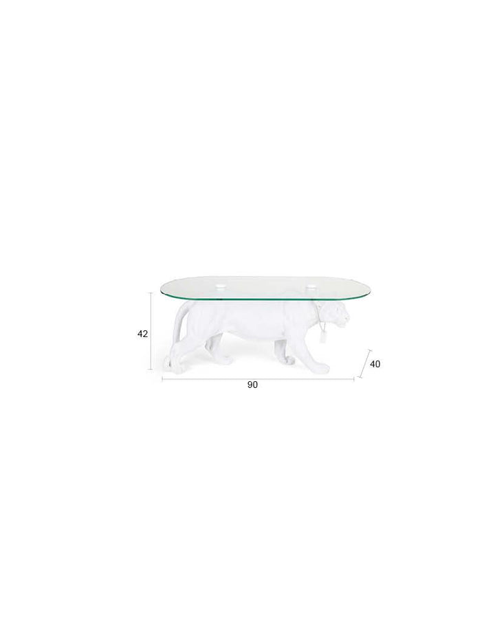 Bold Monkey Dope as Hell Coffee Table – Wit Panter Design (90 cm)