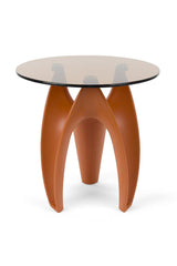 Bijzettafel Gerookt Glas Oranje – Bold Monkey Hactua