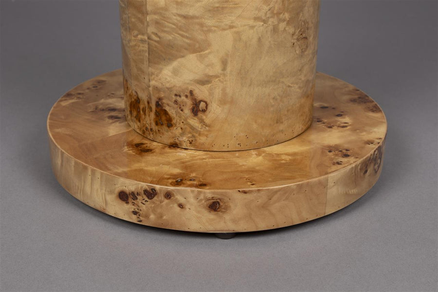 Bijzettafel Wortelhout Hoogglans – Dutchbone Quinn, 2 kleuren