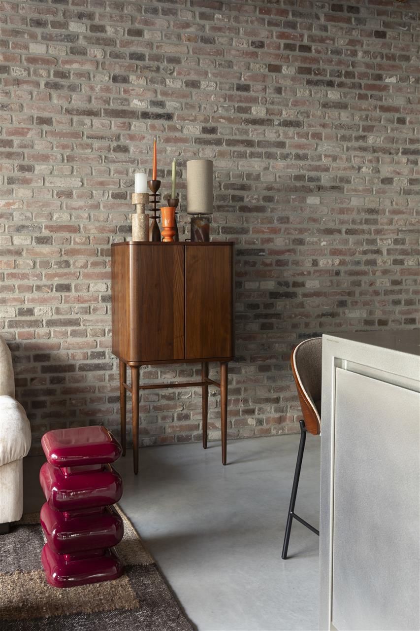Bijzettafel IJzer Bordeaux – Dutchbone Stubby