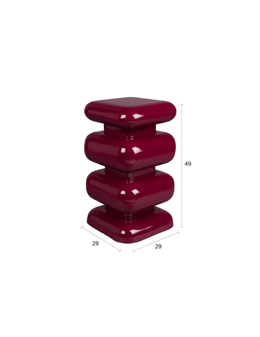 Bijzettafel IJzer Bordeaux – Dutchbone Stubby