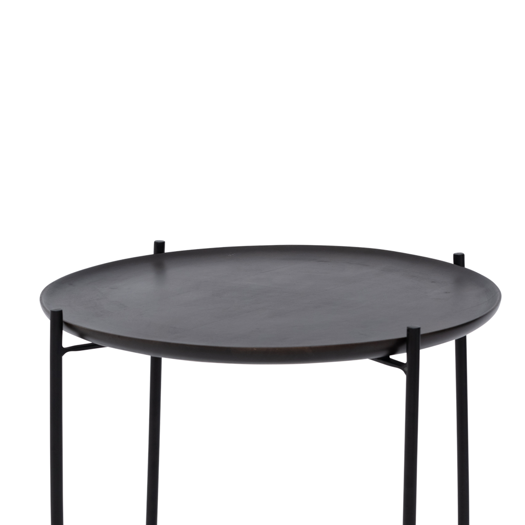 Coffee table with serving tray Fez, Shizu Black Small