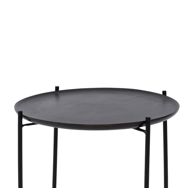 Coffee table with serving tray Fez, Shizu Black Small