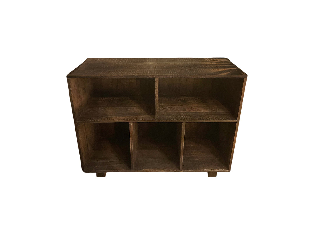 Wandmeubel old brown 100 cm met open vakken