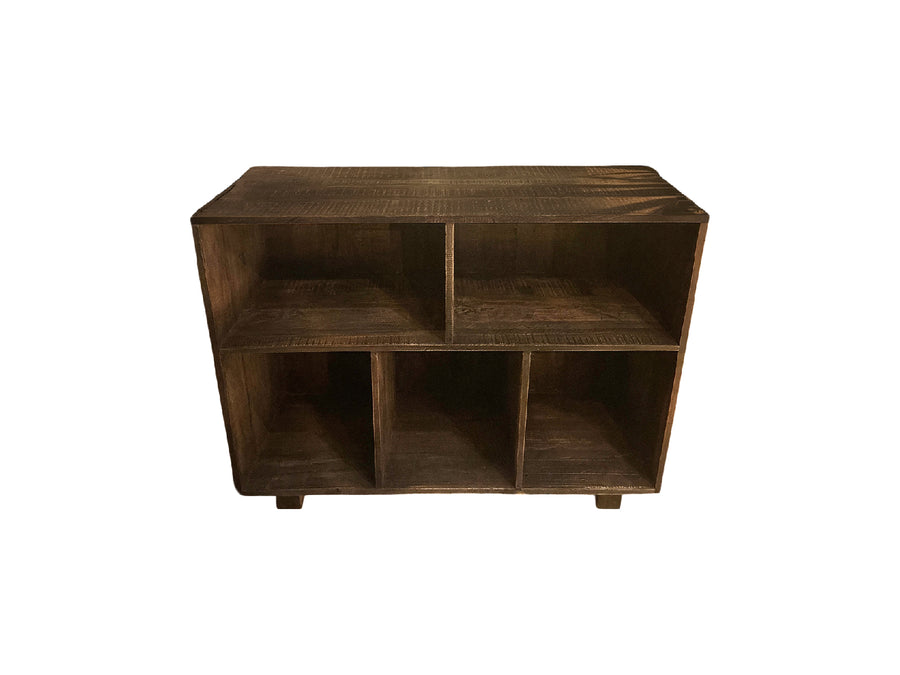 Wandmeubel old brown 100 cm met open vakken