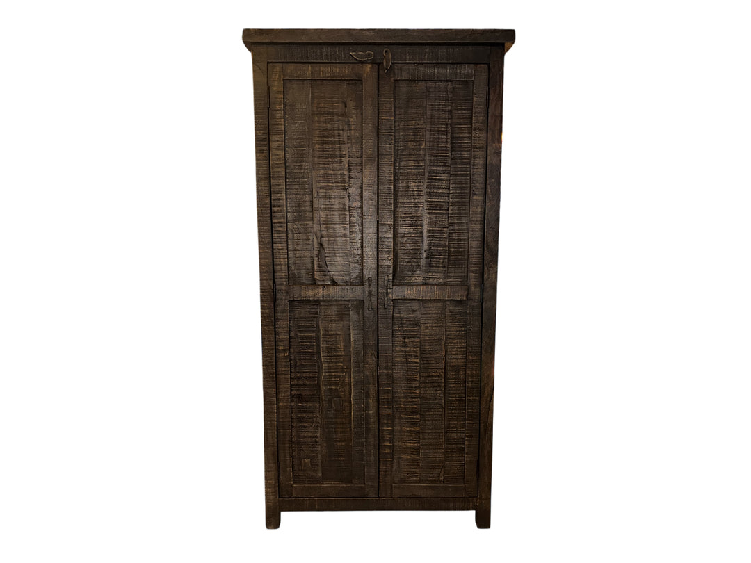 Hoge kast old brown 2-deurs 176 cm
