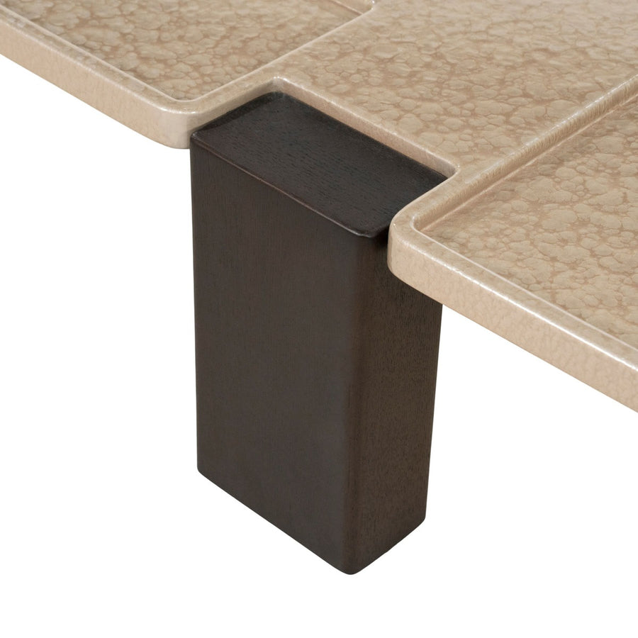 Salontafel Macy – MDF & essenfineer beige