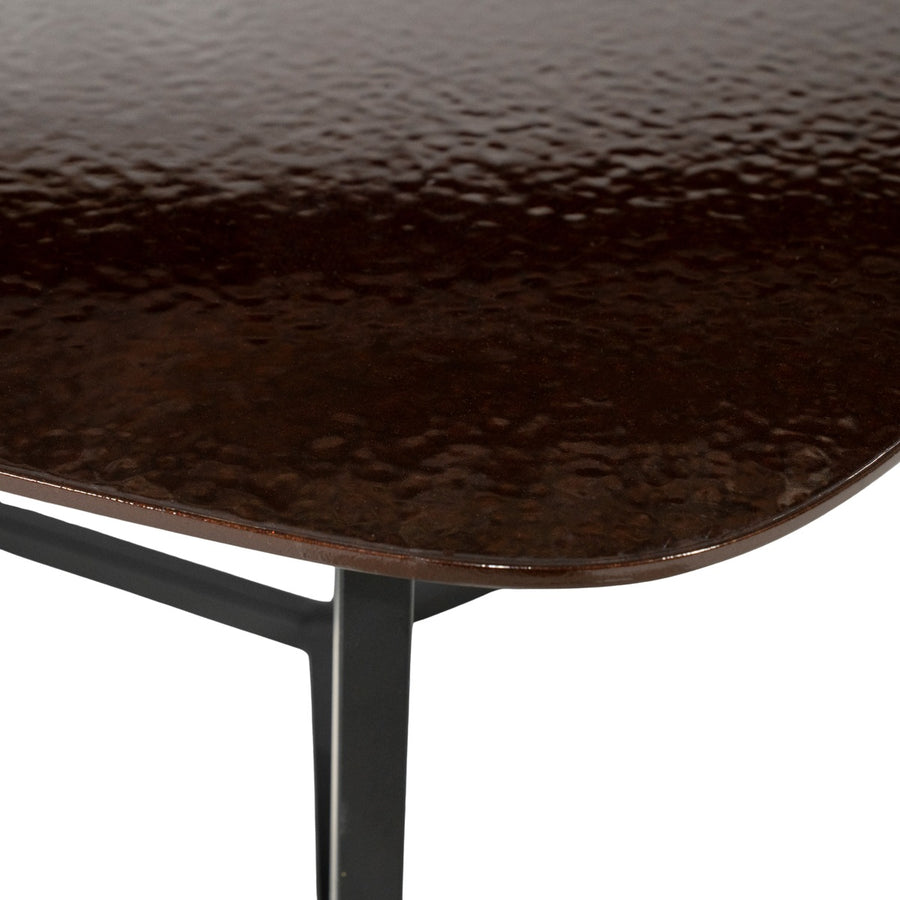 Salontafel Jace large – MDF & ijzer bruin