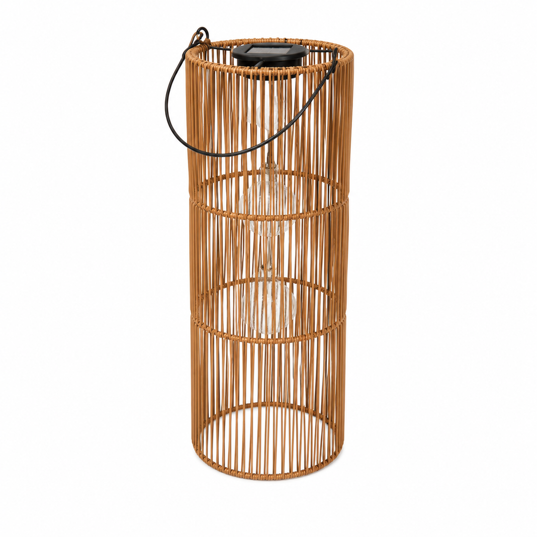 Solar Windlicht Okora – Beige set