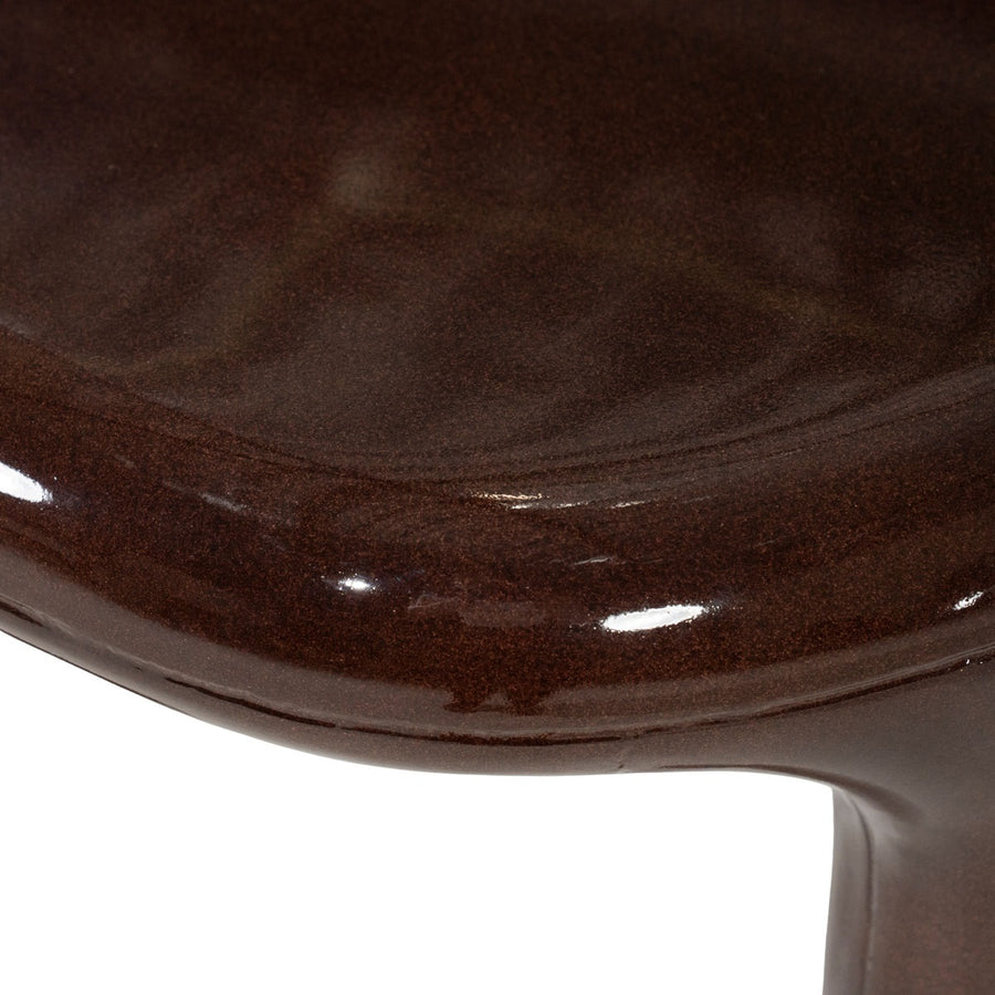 Bijzettafel Kane – beton roodbruin
