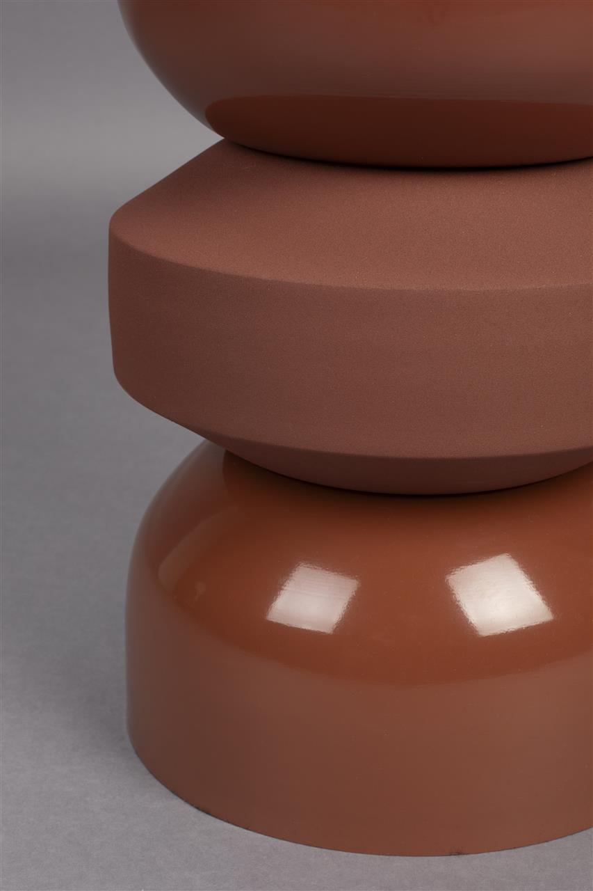 Bijzettafel Klein Gepoedercoat – Dutchbone Apollo, 2 kleuren
