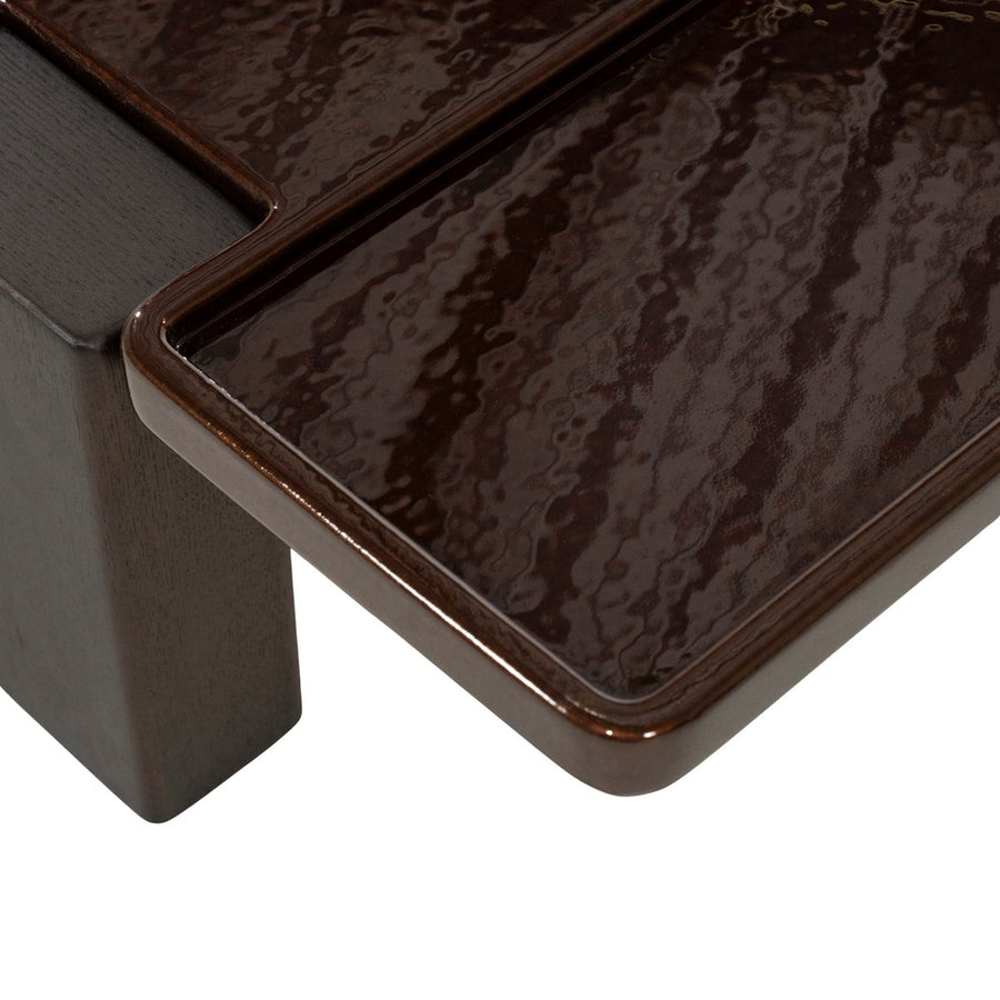 Salontafel Macy – MDF & essenfineer bruin