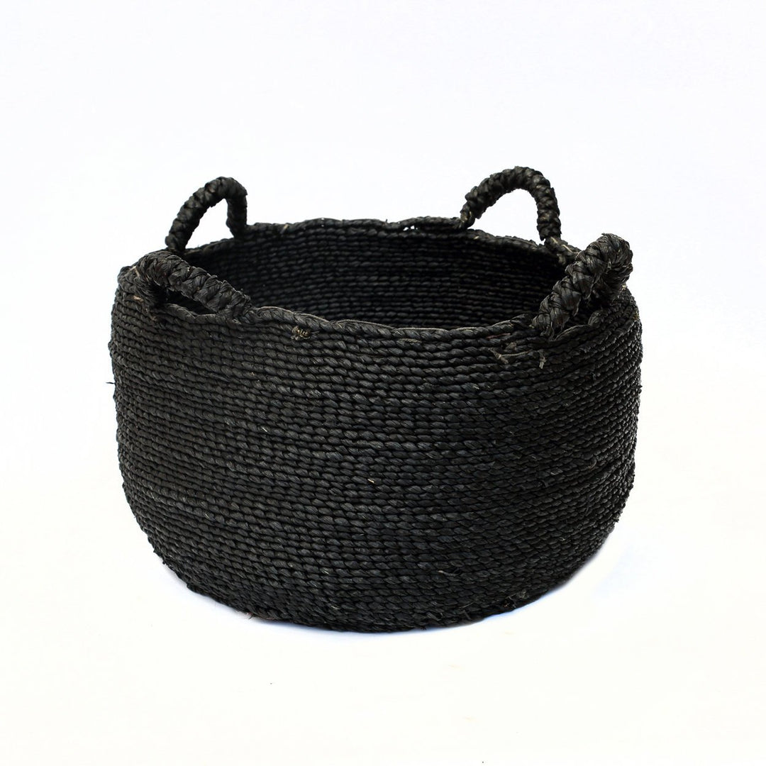 Zwarte Zeegras Mand – Les Quatre Mains – Maat M