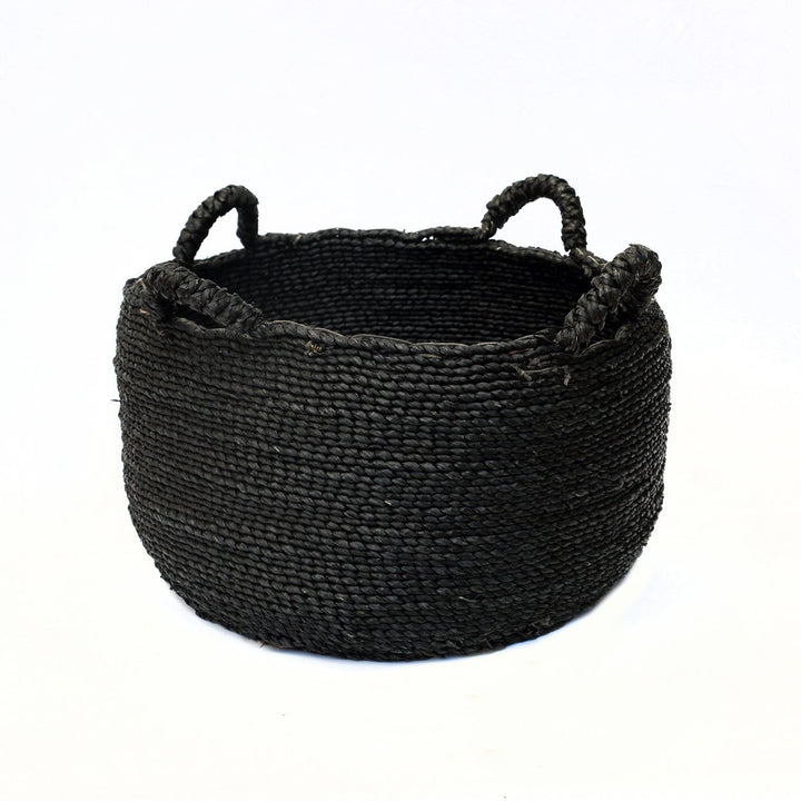 Zwarte Zeegras Mand – Les Quatre Mains – Maat M