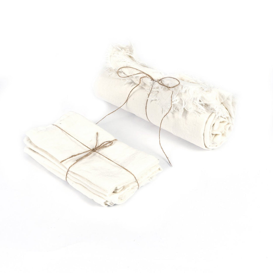 Luxe Linnen Tafelkleed – Wit – 150x250 cm