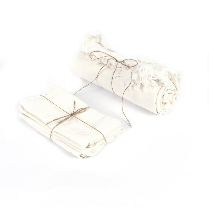 Luxe Linnen Tafelkleed – Wit – 150x250 cm
