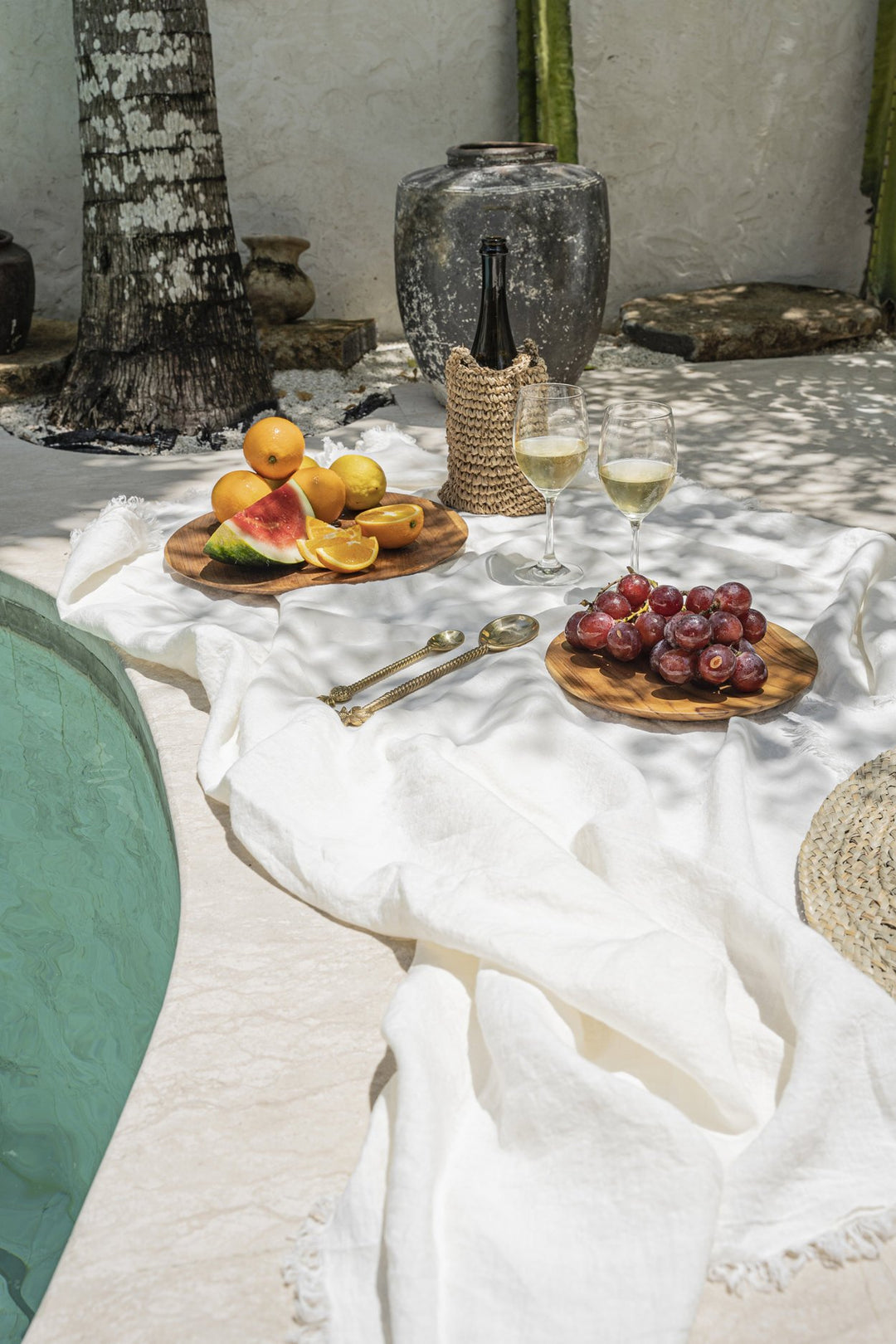 Luxe Linnen Tafelkleed – Wit – 150x250 cm