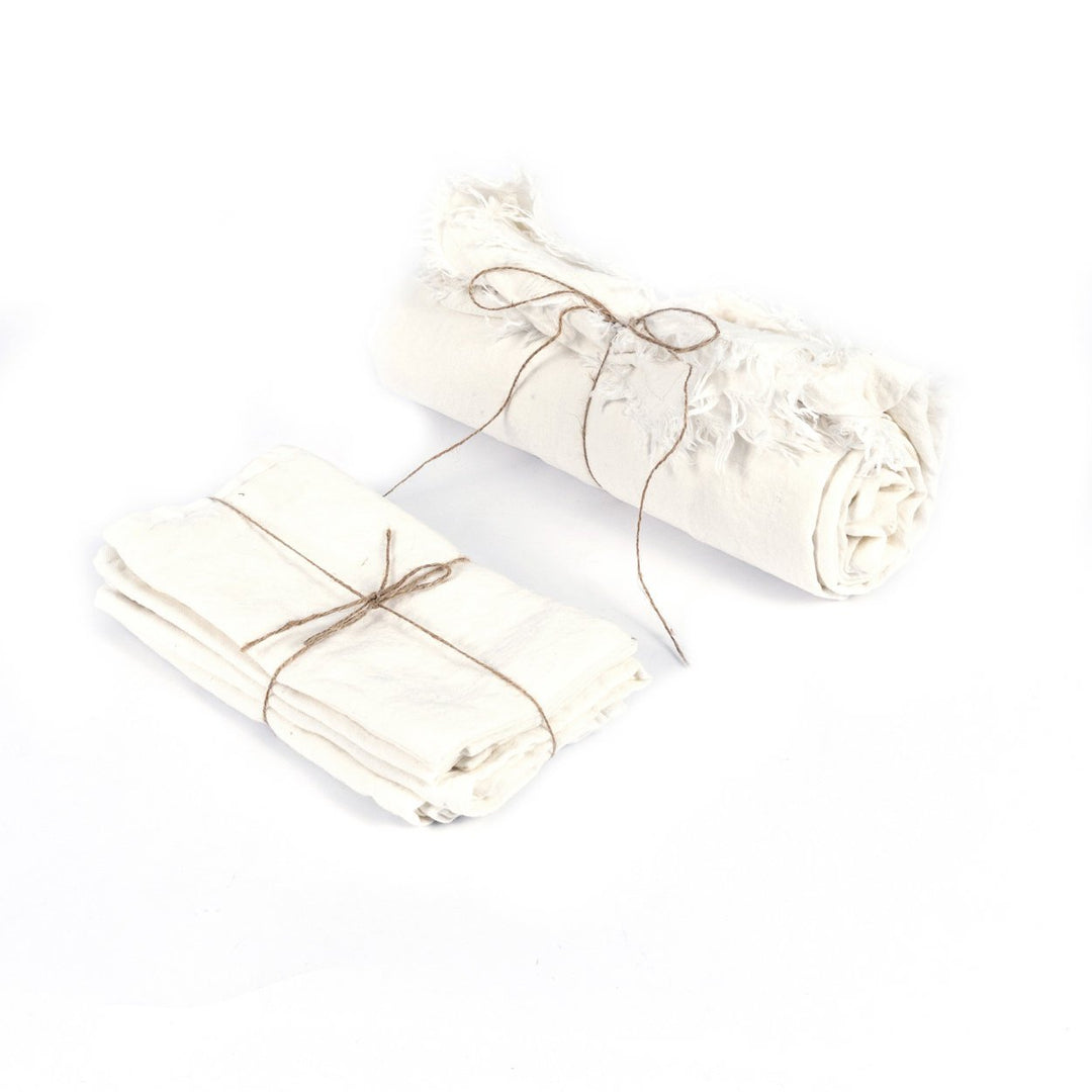 Luxe Linnen Tafelkleed – Wit – 150x200 cm